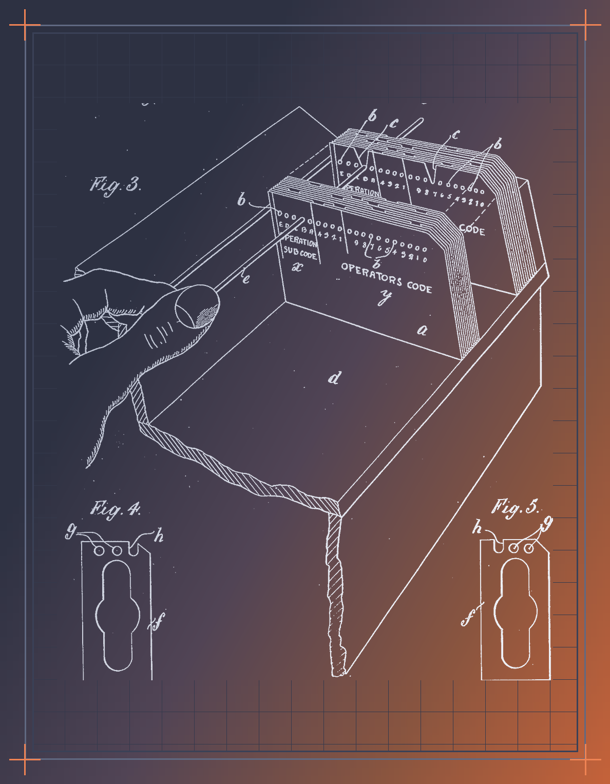 Card sorter, technical plate